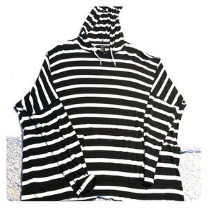A forever 21, oversized, pullover shirt.